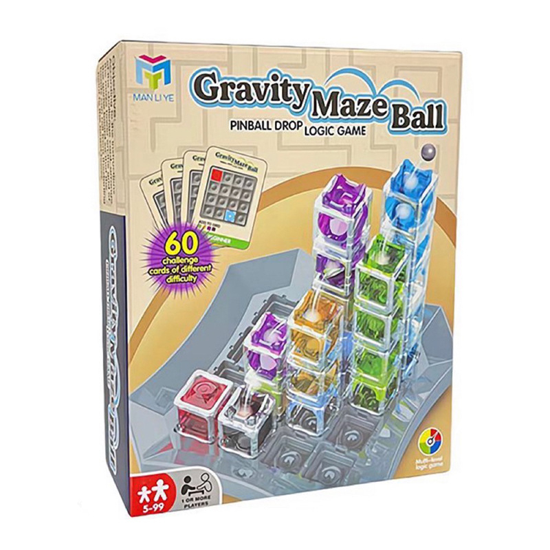 Bethburg Gravity Maze stolna logička igra s labirintom kuglica, 3D dizajn, plastična konstrukcija, za djecu