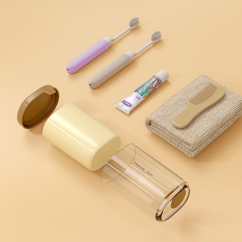 Silia Putni držač za četkicu za zube – ABS, skladištenje četkice i paste, mini putni higijenski set