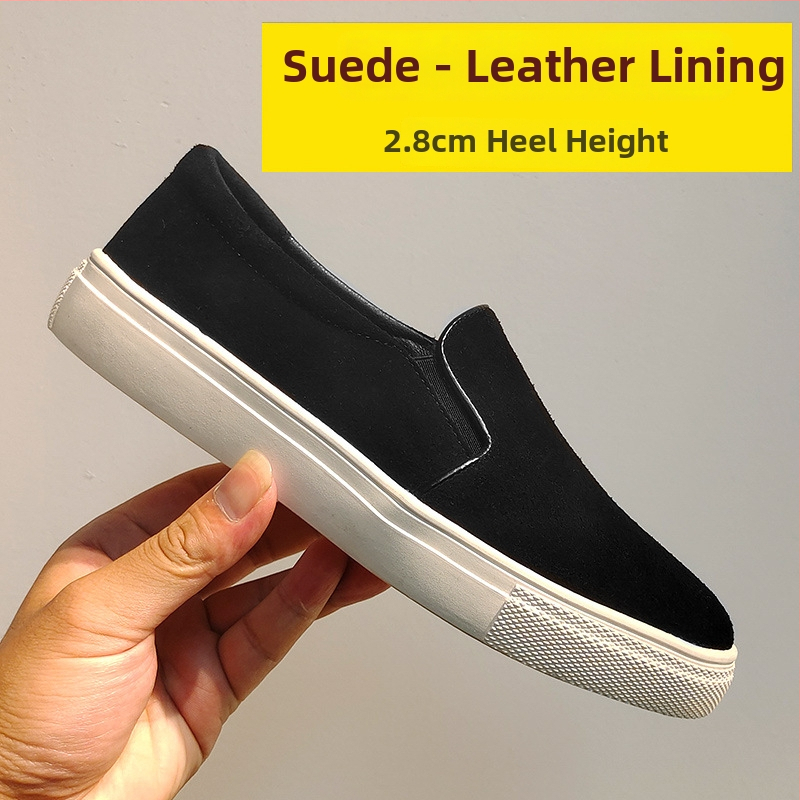 Loafers din păr de cal, slip-on, imprimeu leopard, vârf rotund, talpă din cauciuc, branț PU