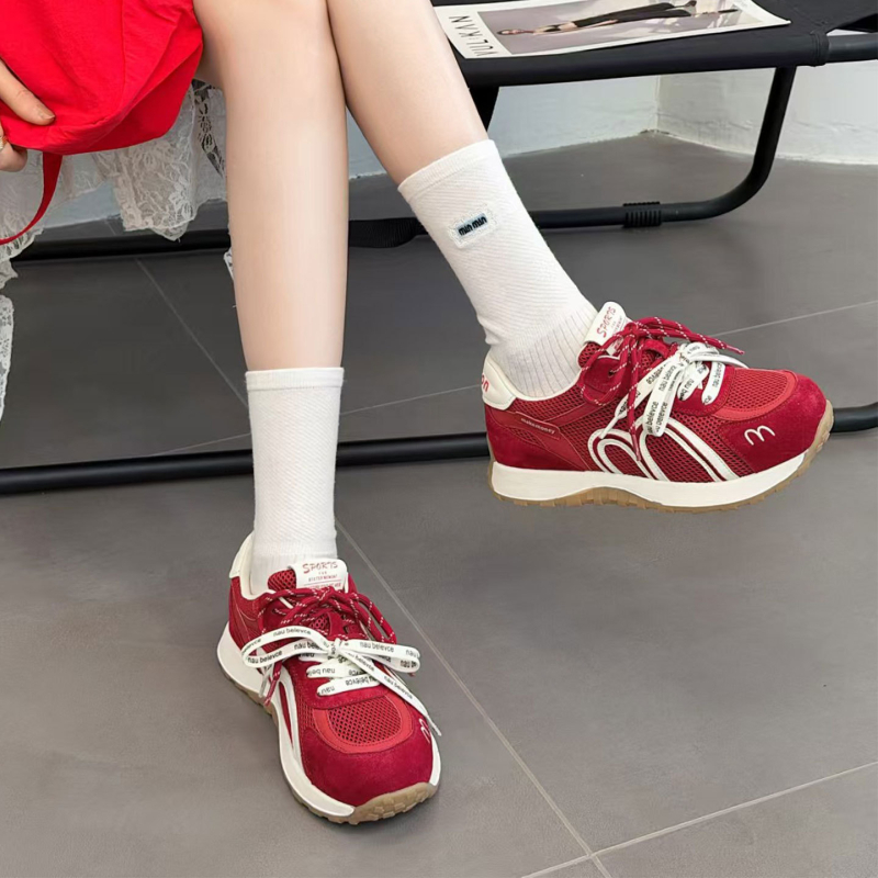 Pantofi damă fără toc, patchwork, vârf rotund, exterior din piele dublă și piele artificială, talpă din cauciuc, închidere cu șireturi în față