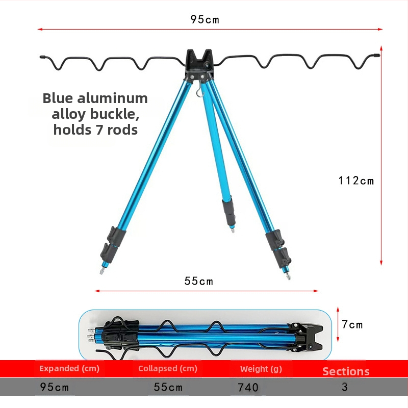 Morski štap tripod — aluminijeva legura, višenamjenski, teleskopcki (Aluminum alloy; Multi-purpose; Telescopic)