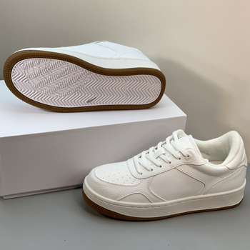 Casual kožne tenisice s vezicama, niski profil, gumeni đon, visina pete 1–3 cm, unisex