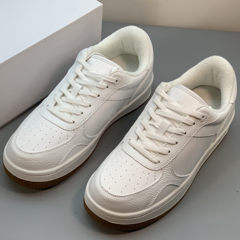 Casual kožne tenisice s vezicama, niski profil, gumeni đon, visina pete 1–3 cm, unisex