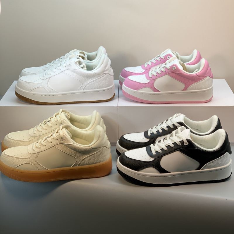 Casual kožne tenisice s vezicama, niski profil, gumeni đon, visina pete 1–3 cm, unisex