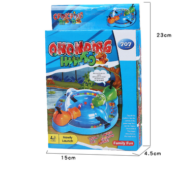 Stolna igra Hippo-Frog Eating Beans — multiplayer za roditelje i djecu, plastika, dobi 4–14 godina, Hua Mei Le