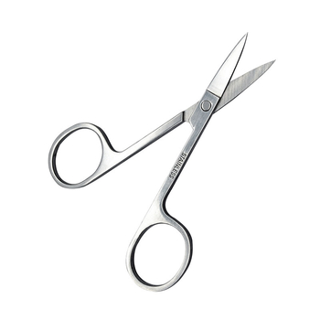 Škare za obrve s zakrivljenim oštricama, čelične šminkarske škare za oblikovanje obrva, naljepnice za dvostruke kapke, rezanje dlačica s nosa