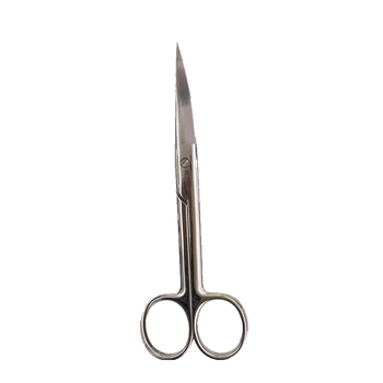 Zakrivljene kozmetičke škare za obrve i trepavice, oštrim vrhom – nehrđajući čelik