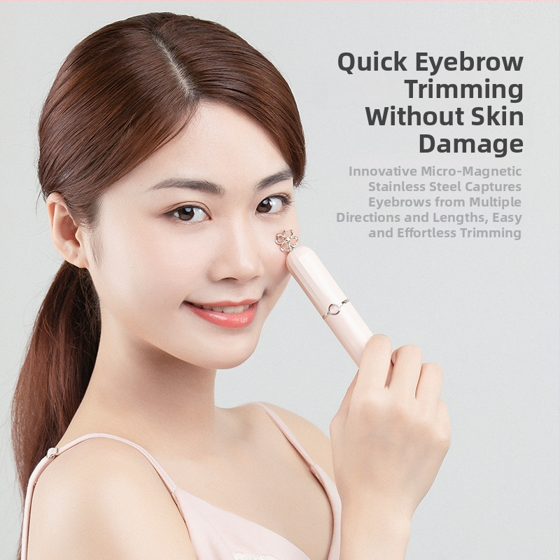 Elektrický strihovač obočia v pere – protiškrabací, USB napájanie, ABS telo, vhodné pre začiatočníkov, domáce použitie