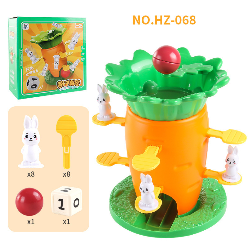 Turn de Echilibru pentru doi - Joc de masă educațional pentru copii 4–6 ani, din plastic