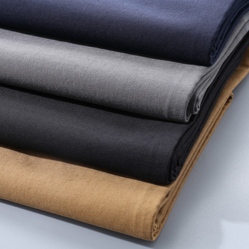 Pantaloni casual bărbați cu croială dreaptă din bumbac, micro-elastici, talie medie, primăvara 2025