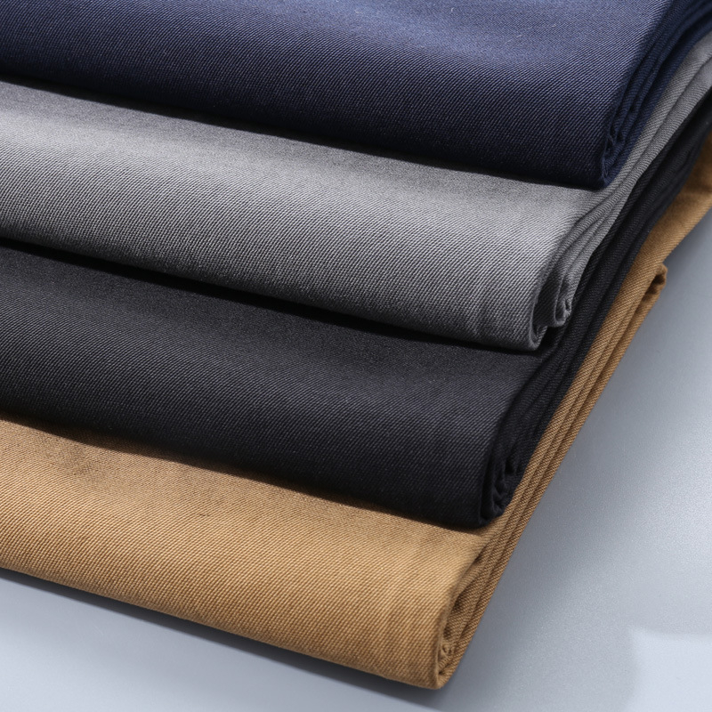 Pantaloni casual bărbați cu croială dreaptă din bumbac, micro-elastici, talie medie, primăvara 2025