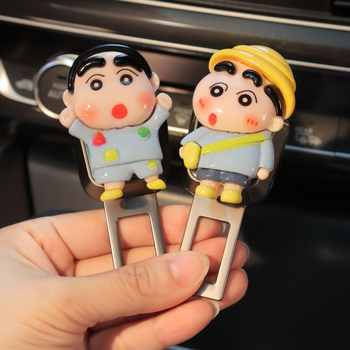 Clip de siguranță auto cu design drăguț de desen animat, extensie interioară, suport reglabil pentru centură, reducere a zgomotului