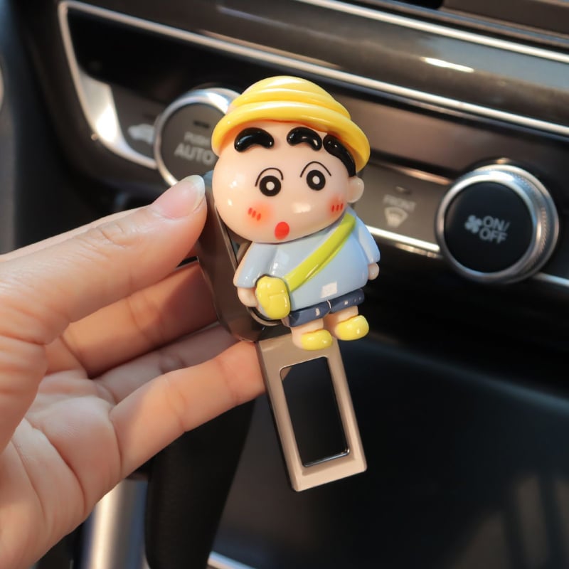 Clip de siguranță auto cu design drăguț de desen animat, extensie interioară, suport reglabil pentru centură, reducere a zgomotului