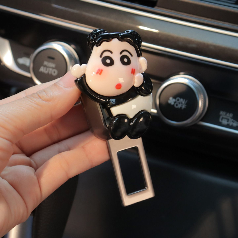 Clip de siguranță auto cu design drăguț de desen animat, extensie interioară, suport reglabil pentru centură, reducere a zgomotului
