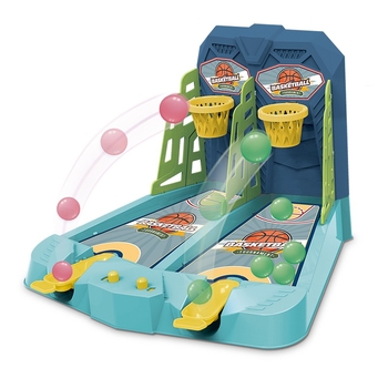 Joc de masă pentru copii cu aruncător de baschet și catapultă pentru deget – pentru doi jucători, jucărie educațională din plastic