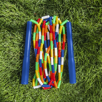Uže za preskakanje s PVC perlama — Marka Hodyake; dizajn s perlama; pogodno za fitness treninge i sportske aktivnosti