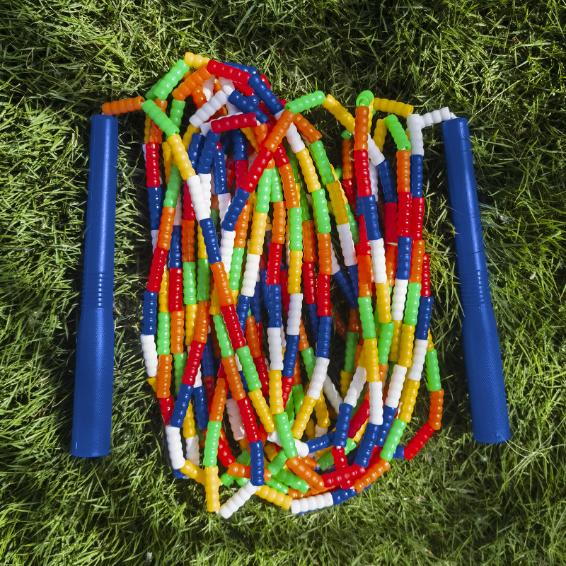 Uže za preskakanje s PVC perlama — Marka Hodyake; dizajn s perlama; pogodno za fitness treninge i sportske aktivnosti