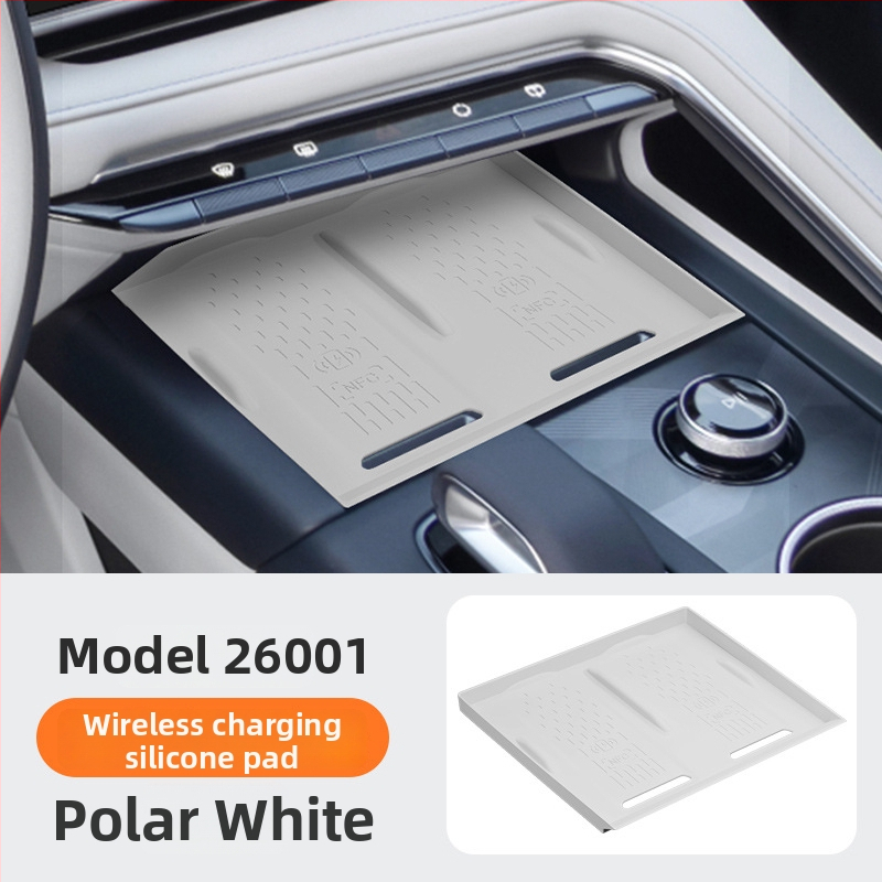 Mangniu силиконова безжична подложка за зареждане – антихлъзгащ защитен под за автомобилен интериор, модел Extreme Krypton 001, съвместима с 26 модела Zeekr 001