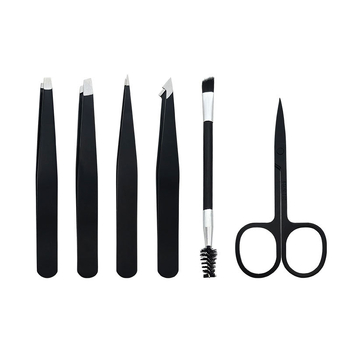 Tongfei комплект за оформяне на вежди от неръждаема стомана с щипка за вежди 14G, пинсета и ножици