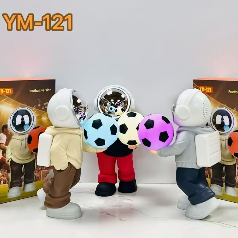 Difuzor Bluetooth portabil cu iluminare RGB, 5W putere, baterie încorporată 1200–2000mAh, Bluetooth 5.3, 60 Hz–15 kHz, rază 10 m, temă spațială