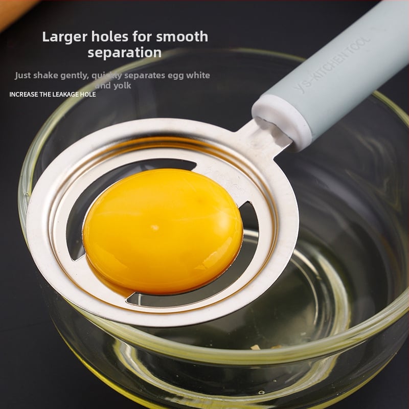 Bătător de ouă din oțel inoxidabil 304, separator pentru albușuri, lingură strecurătoare, multifuncțional