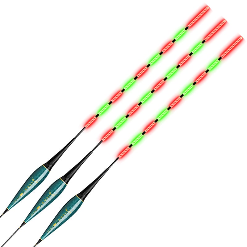 Nano anyagú éjjeli horgászúszó, nagy érzékenységű elektromos világító jelzővel, halak számára, nappal és éjjel használható