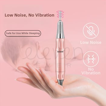 Ηλεκτρικό εργαλείο γυαλίσματος νυχιών, φορητό σετ αφαίρέσεως νεκρού δέρματος και περιποίησης νυχιών, καθαρή μάζα 452 g