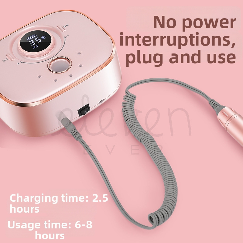 Ηλεκτρικό εργαλείο γυαλίσματος νυχιών, φορητό σετ αφαίρέσεως νεκρού δέρματος και περιποίησης νυχιών, καθαρή μάζα 452 g