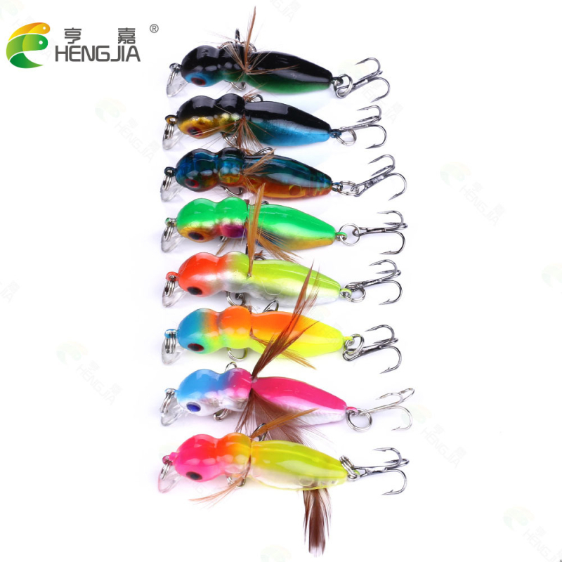 Hengjia 3,5 g plutajuća varalica za slatkovodni ribolov, insekto-bionički tvrdi mamac