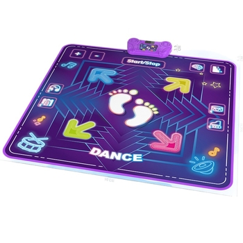 Plesna podloga s Bluetooth glazbom, sklopiva, svjetlosni efekti, interaktivna igra za djecu 4–6 godina
