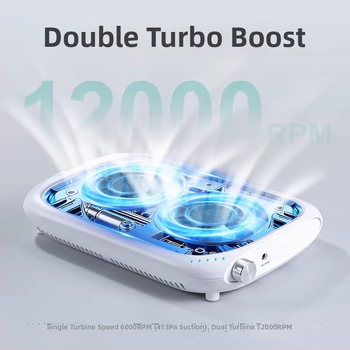 AMDMG Απορροφητήρας σκόνης για μανικιούρ – Μοντέλο G6 Turbo, Υψηλή Απορρόφηση, Φίλτρο Διπλής Τουρμπίνας