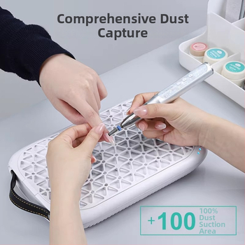 AMDMG Απορροφητήρας σκόνης για μανικιούρ – Μοντέλο G6 Turbo, Υψηλή Απορρόφηση, Φίλτρο Διπλής Τουρμπίνας