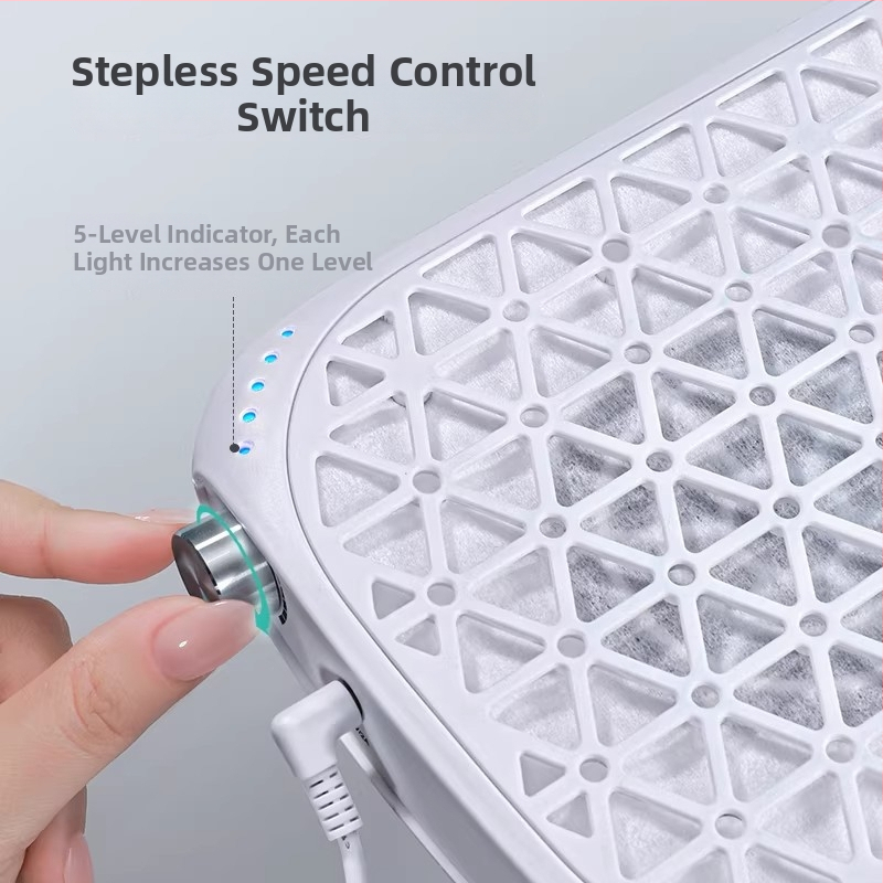 AMDMG Απορροφητήρας σκόνης για μανικιούρ – Μοντέλο G6 Turbo, Υψηλή Απορρόφηση, Φίλτρο Διπλής Τουρμπίνας