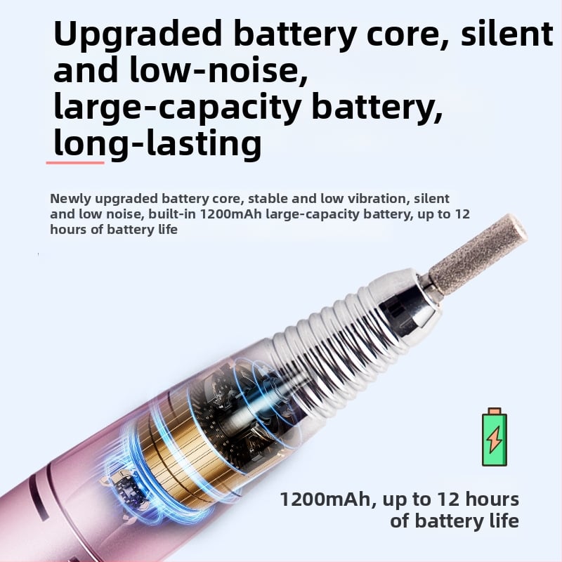 Τρυπανάκι για νύχια – φορητό, έλεγχο αφής, 35000 RPM, συμπαγές εργαλείο μανικιούρ