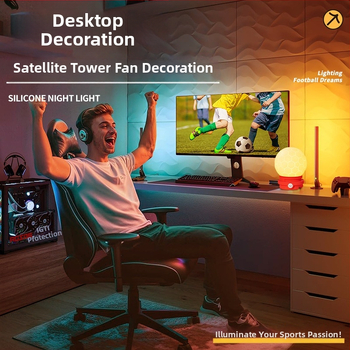 Нощна лампа от силикон с форма на планета, USB захранване, напрежение ≤ 36V, силиконов абажур