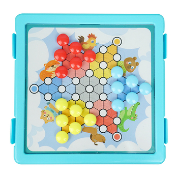Višestruki set igračaka: Flying Chess, Gobang, Checkers; Plastika, Kutija u boji; Intelektualni razvoj