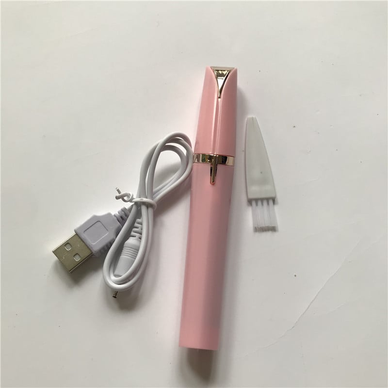 Електрически тример за вежди, пластмасов корпус, безжичен, захранван от батерия, тегло 95 g, произход: Уензоу, 2021