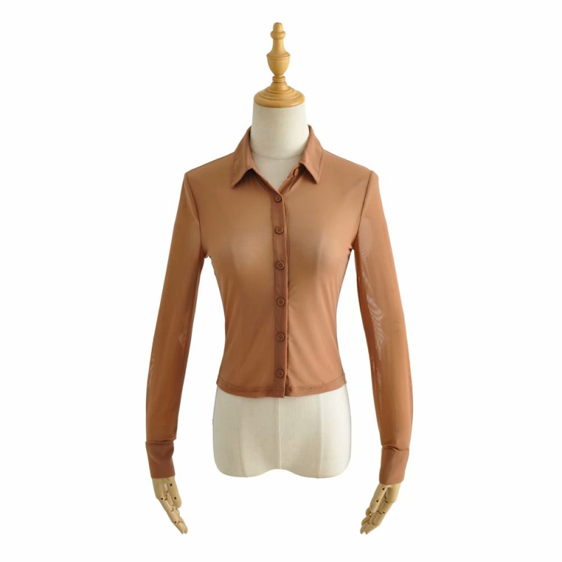 Риза с дълъг ръкав, уличен хипстър стил, полиестерен плат, акрил съдържание 30–50%, принт и боядисване