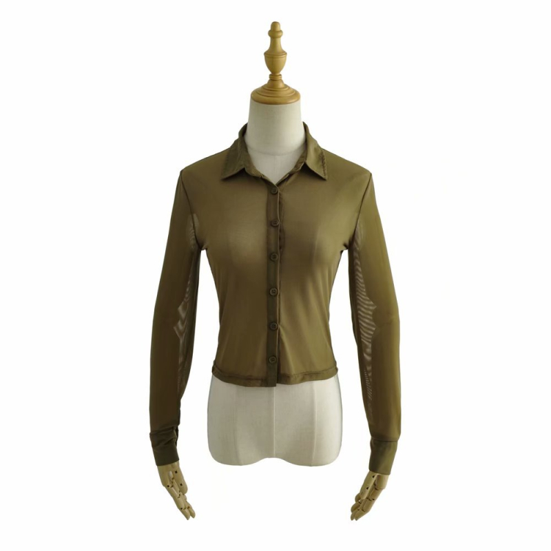 Риза с дълъг ръкав, уличен хипстър стил, полиестерен плат, акрил съдържание 30–50%, принт и боядисване