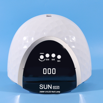 SUN YC-57 körömlámpa, 256W nagy teljesítményű fototerápiás lámpa 57 LED-del, körömlakk szárító