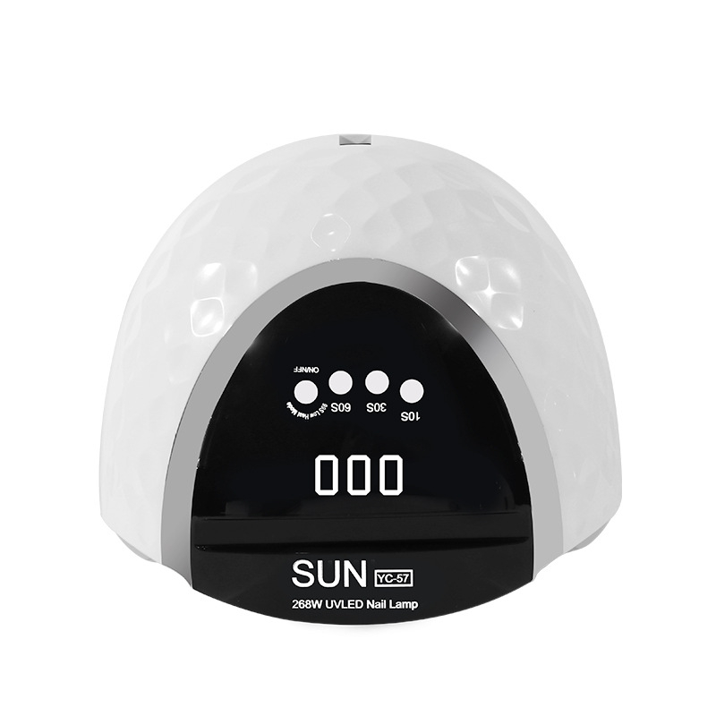 SUN YC-57 körömlámpa, 256W nagy teljesítményű fototerápiás lámpa 57 LED-del, körömlakk szárító
