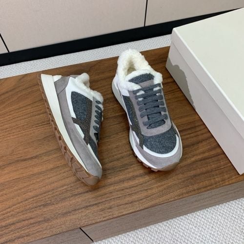 Γυναικεία δερμάτινα χειμερινά αθλητικά παπούτσια με επένδυση από μαλλί, κορδόνια, παχιά εξωτερική σόλα, EVA μεσαία σόλα, αντιολισθητική εξωτερική σόλα