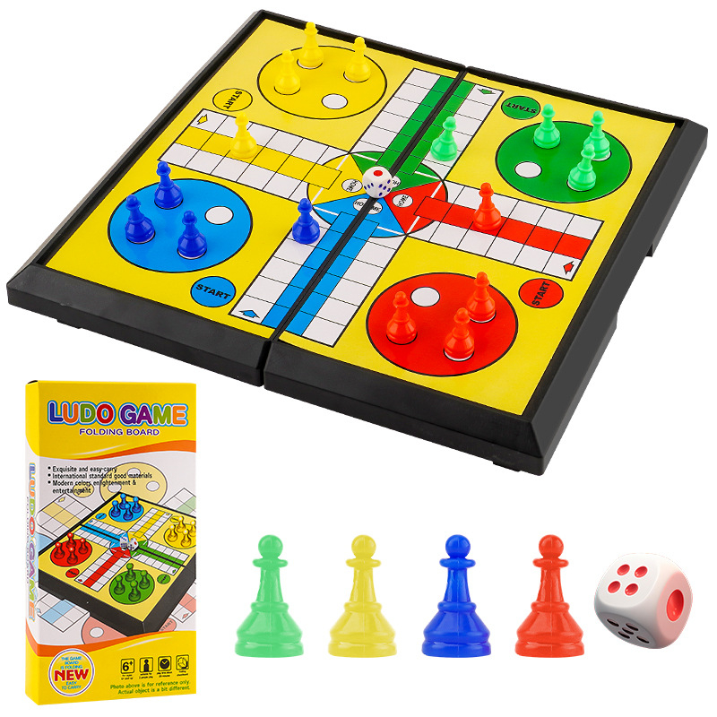 Flying Chess (Ludo) igra za djecu i mlade — plastični dijelovi igre, interaktivna igra roditelj-dijete, uzrast 4-35