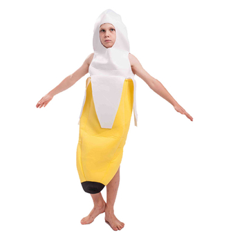 Banán témájú uniszex egydarab jelmez cosplayhez, poliészter anyag, 90–95% poliészter, 2024 tavaszi listázás, 18–24 éveseknek