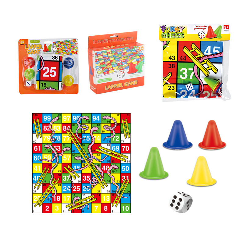 Snakes and Ladders – velika obiteljska društvena igra za djecu, plastična, interaktivna, potiče roditeljsko-djeci kontakt i razvija motoričke i kognitivne sposobnosti, kućna upotreba, 7–14 godina
