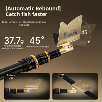 Lingte Karbonski držač za štap – dodatak, bez rotacije, ne-sklopivi