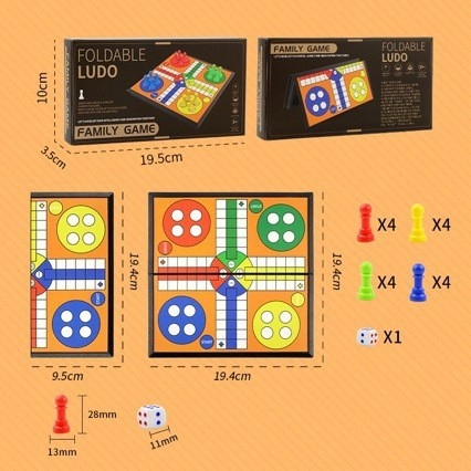 Magnetski sklopivi putni društveni set – plastične komade; za uzrast 4–14 godina; više igara (šah, go, dame, backgammon)