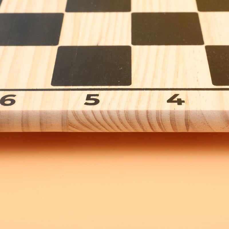 Drvena dječja stolna igra 2 u 1: šah i dama, interaktivna igra roditelj-dijete, puzzle, uzrast 4–6 godina