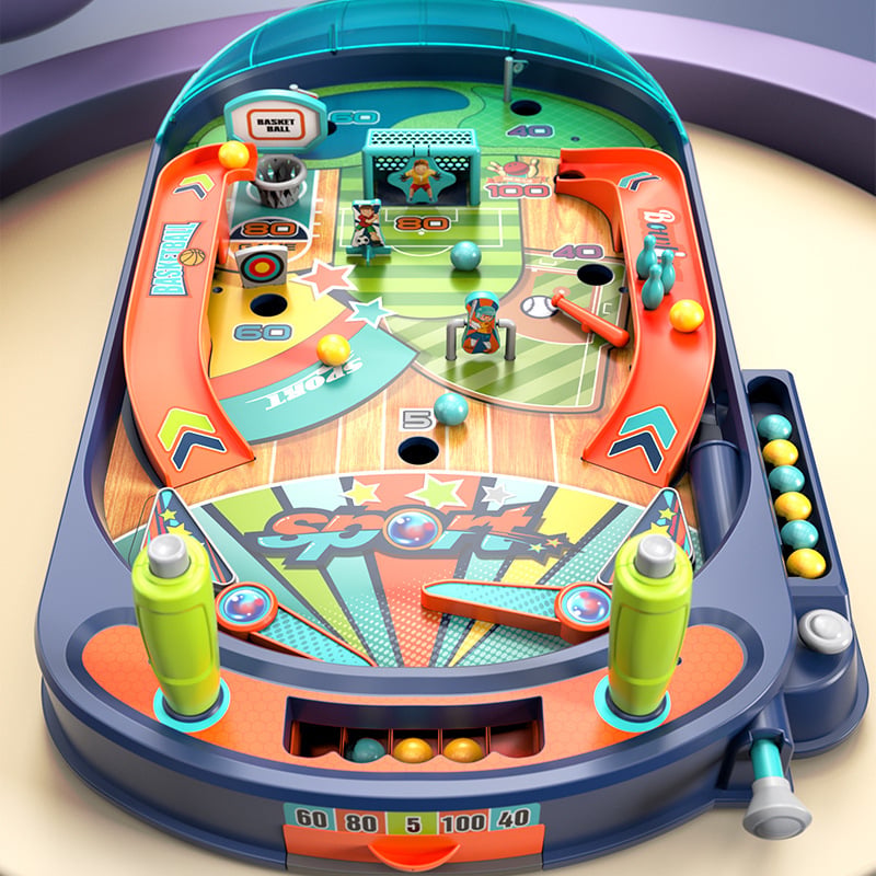 Dječji pinball stol – interaktivna obrazovna igra za dva igrača (Materijal: plastika; Kategorija: stolni nogomet; Dobna skupina: 4–14 godina)
