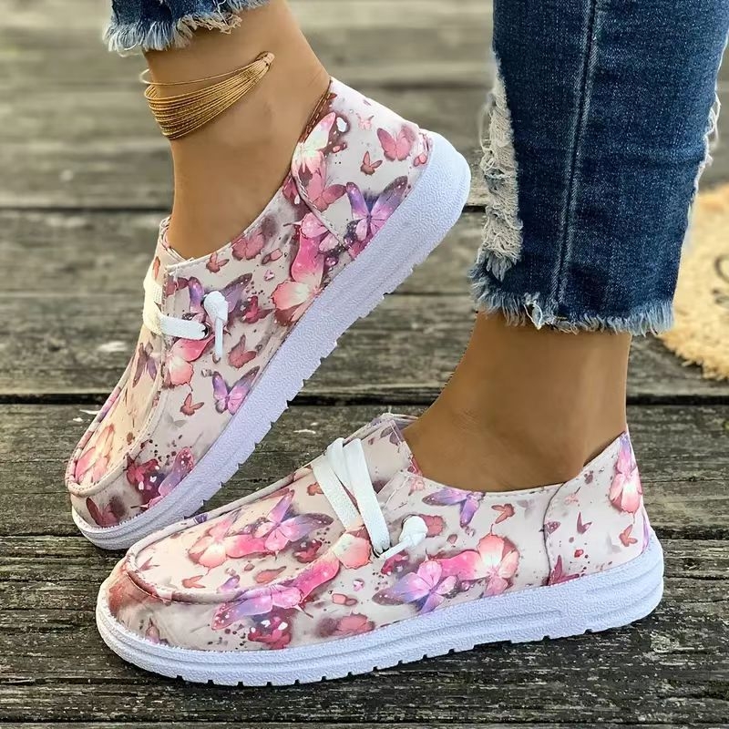 Slip-on loafers od velura s okruglom nosom, gumeni potplat, PU ulošak (Velur vrh; Okrugli nos; Gumeni potplat; PU ulošak; Slip-on dizajn)